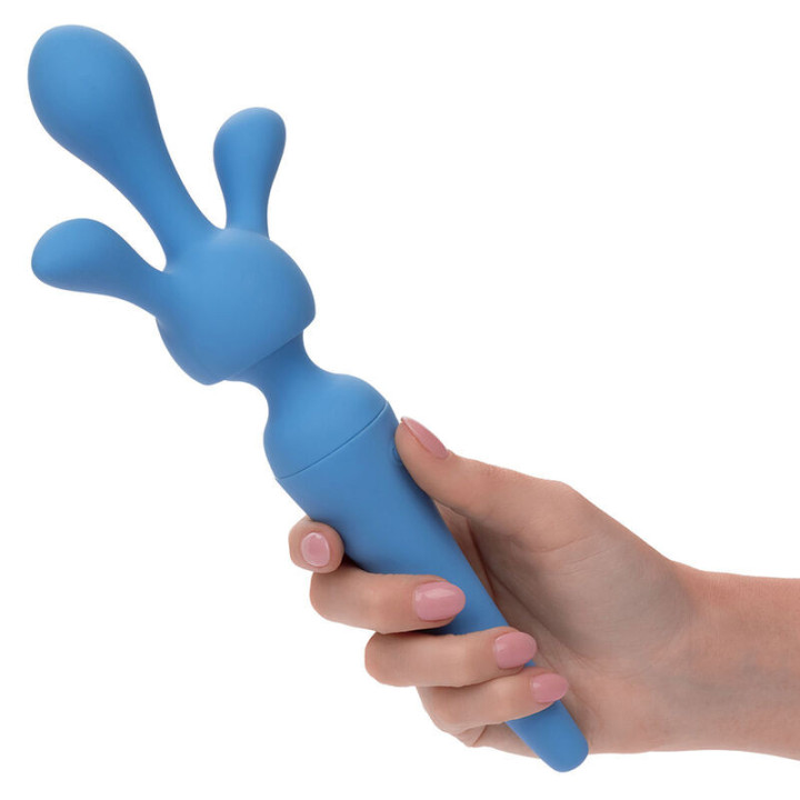 CALEXOTICS - COUTURE KIT VIBRADOR WAND 10 VIBRAÇÕES AZUL