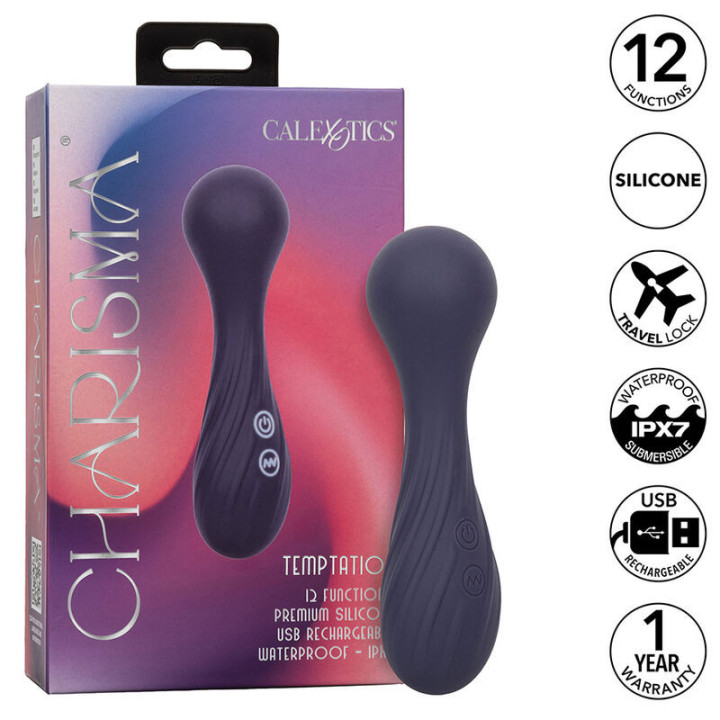 CALEXOTICS - CHARISMA TEMPTATION MASSAGER 12 FUNÇÕES ROXO