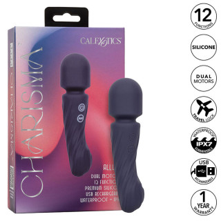 CALEXOTICS - CHARISMA ALLURE MASSAGER DUAL MOTORS 12 FUNÇÕES 17.25 CM X 4.5 CM ROXO