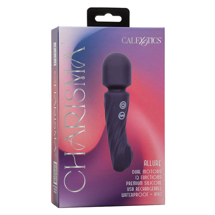 CALEXOTICS - CHARISMA ALLURE MASSAGER DUAL MOTORS 12 FUNÇÕES 17.25 CM X 4.5 CM ROXO