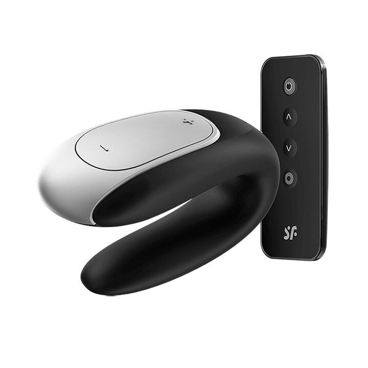 SATISFYER - VIBRADOR DOUBLE FUN PARTNER PRETO