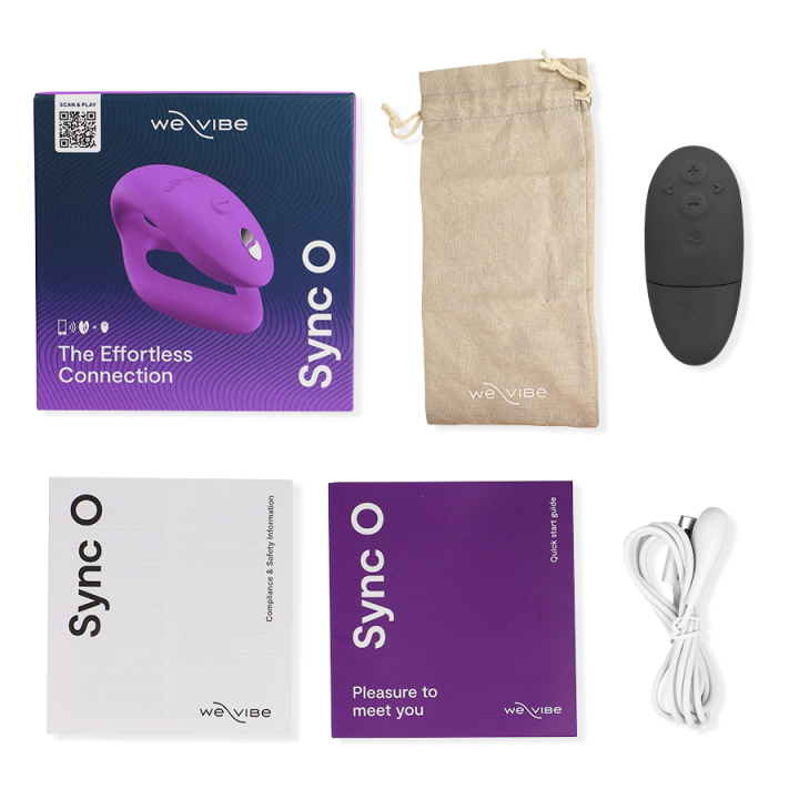 WE-VIBE - SYNC O VIBRADOR FLEXÍVEL CONTROLE REMOTO VIOLETA