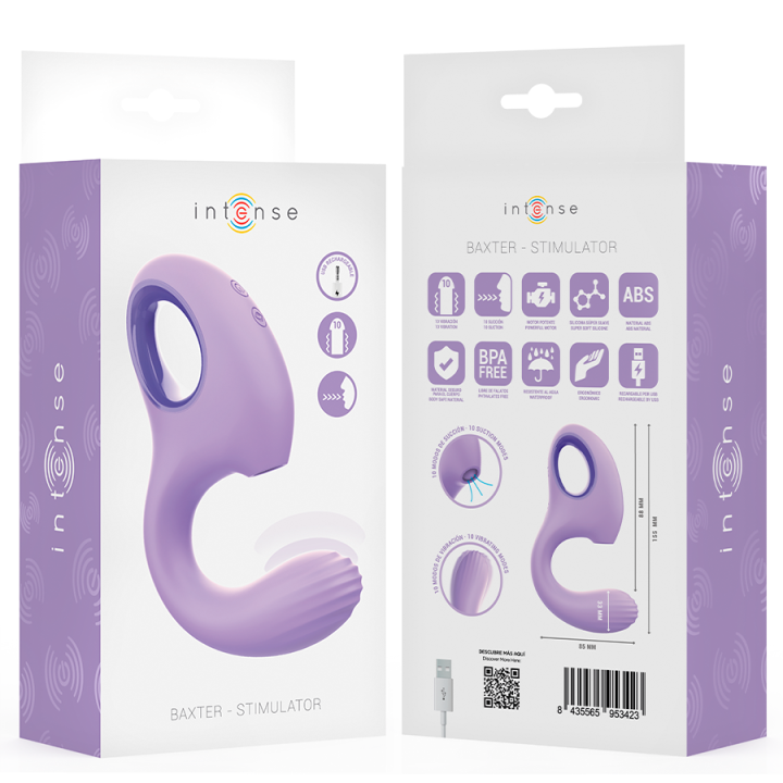 INTENSE - VIBRADOR E ESTIMULADOR BAXTER VIOLET