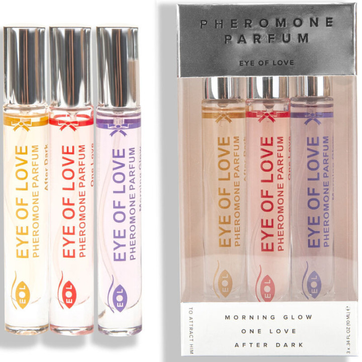 EYE OF LOVE - EOL PHR PARFUM 10 ML SET/3 - MORNING GLOW. ONE LOVE. AFTER DARK