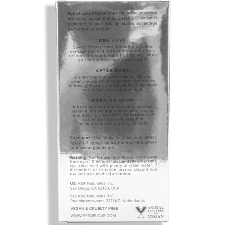 EYE OF LOVE - EOL PHR PARFUM 10 ML SET/3 - MORNING GLOW. ONE LOVE. AFTER DARK