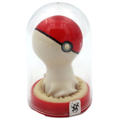 CONDOMERIE - PRESERVATIVOS NOVIDADES PINTADOS À MÃO POKEBALL VERMELHO-BRANCO