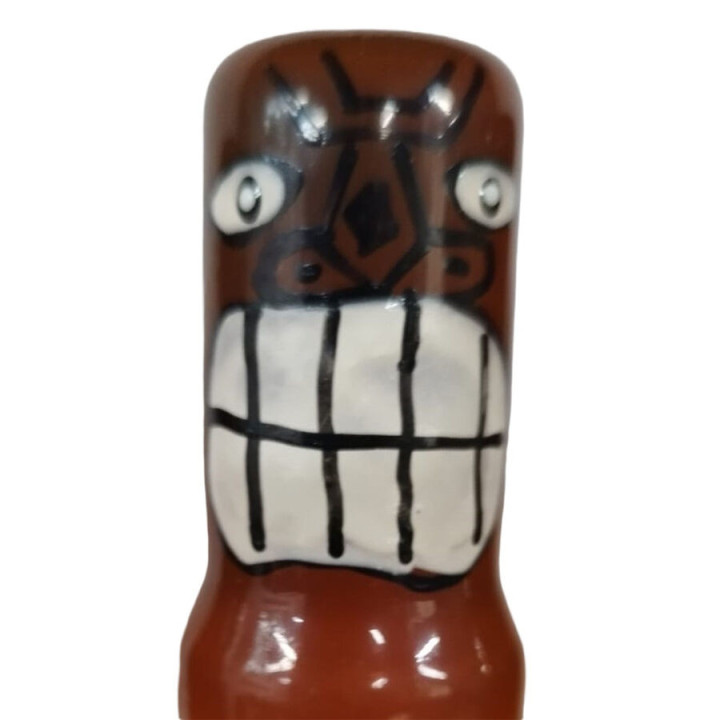 CONDOMERIE - PRESERVATIVOS NOVIDADES PINTADOS À MÃO TIKI TOTEM-FRIKI-02