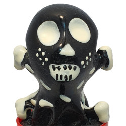 CONDOMERIE - PRESERVATIVOS NOVIDADES PINTADOS À MÃO SKULL BLACK MODELO 2