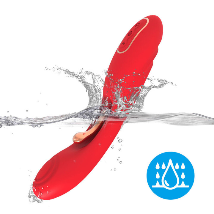 ARMONY - VIBRADOR COM LÍNGUA OSCILANTE VERMELHO