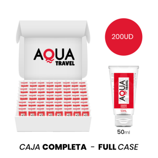 MOQ 200 - AQUA TRAVEL LUBRIFICANTE À BASE DE ÁGUA AQUA TRAVEL SABOR LOLLIPOP - 50 ML