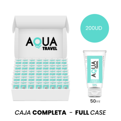 MOQ 200 - AQUA TRAVEL LUBRIFICANTE À BASE DE ÁGUA SABOR FRUTAS TROPICAIS - 50 ML