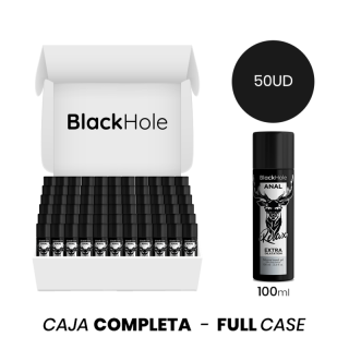 MOQ 50 - GEL BLACK HOLE BASE DE SILICONE DILATAÇÃO ANAL 100 ML