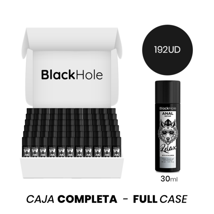 MOQ 192 - BLACK HOLE ANAL REPAIR RELAXANTE À BASE DE ÁGUA COM HIALURON 30 ML