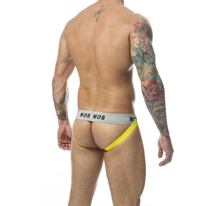 MOB - CALÇA CLASSIC JOCK STRIPE AMARELA TAMANHO M