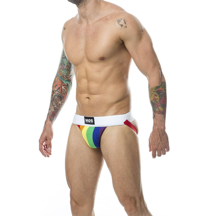 MOB - CALÇA CLASSIC JOCK STRIPE RAINBOW TAMANHO M