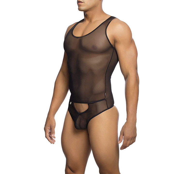 MOB - BODYSHEER PRETO TRANSPARENTE TAMANHO L/XL