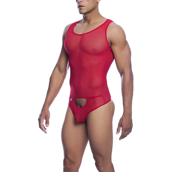 MOB - VERMELHO TRANSPARENTE BODYSHEER TAMANHO P/M