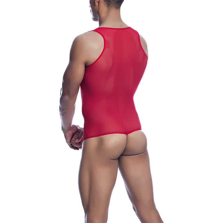 MOB - VERMELHO TRANSPARENTE BODYSHEER TAMANHO P/M