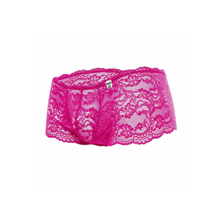 MOB - BOXER DE RENDA ROSA TAMANHO P/M