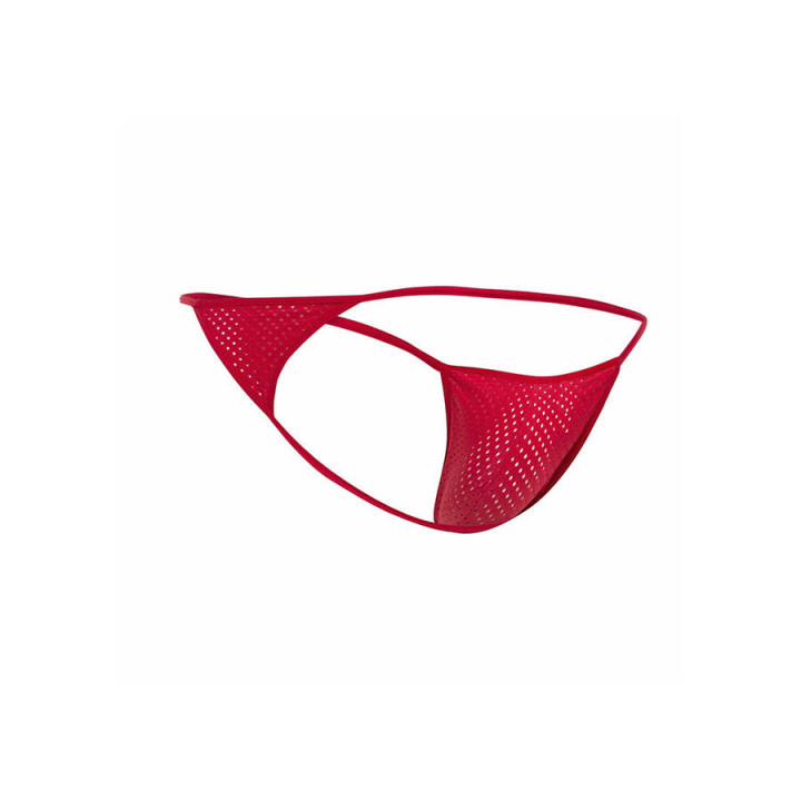 MOB - MICROFIBRA VERMELHA V-STRING TAMANHO P/M