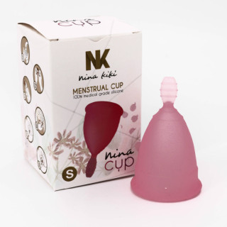 NINA KIKÍ - COPO MENSTRUAL ROSA TAMANHO S 6 + 1 GRTIS