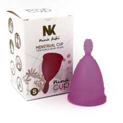 NINA KIKÍ - COPO MENSTRUAL ROXO TAMANHO S 6 + 1 GRTIS