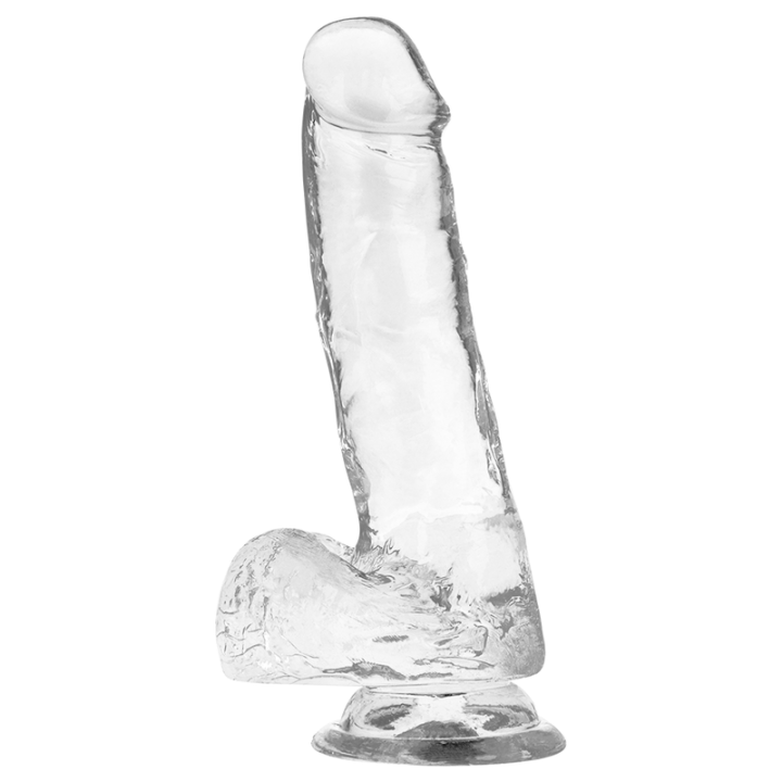 X RAY - ARNÊS + DILDO TRANSPARENTE COM BOLAS 18.5 CM -O- 3.8 CM
