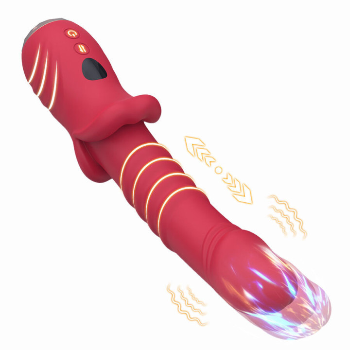 ARMONY - POINT A ESTIMULANTE VIBRADOR DILDO VERMELHO