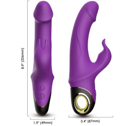 ARMONY - METEROR DILDO VIBRADOR COELHO ROXO