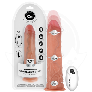 COCK MILLER - DILDO HIPER-REALISTA COM VENTOSA E IMPULSÃO COM CONTROLE REMOTO 19.5 CM