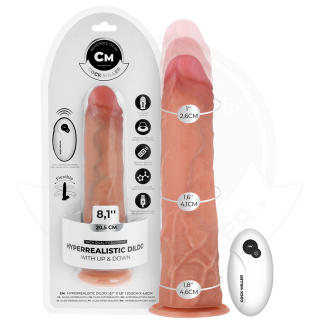 COCK MILLER - DILDO HIPER-REALISTA COM VENTOSA E IMPULSÃO COM CONTROLE REMOTO 20.5 CM