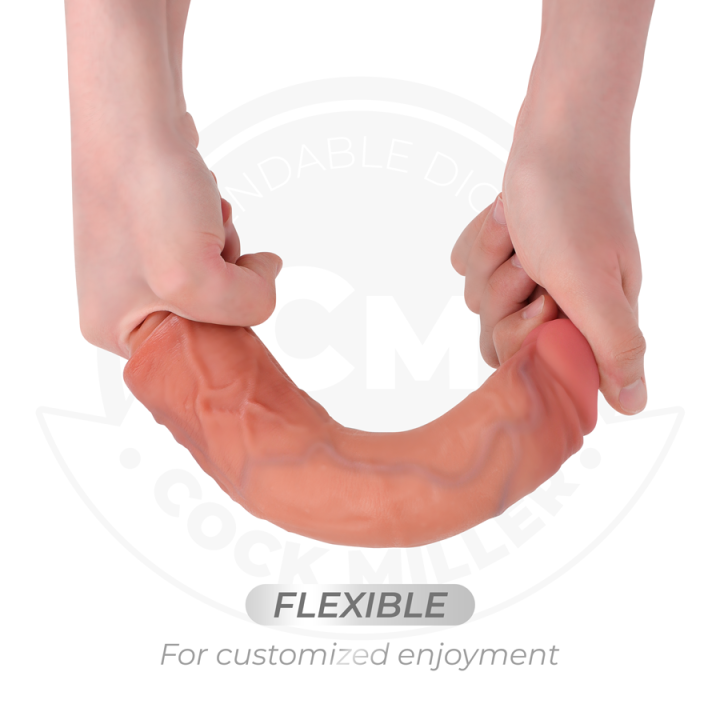 COCK MILLER - DILDO REALISTA COM VENTOSA E VIBRAÇÃO COM CONTROLE REMOTO 21.5 CM