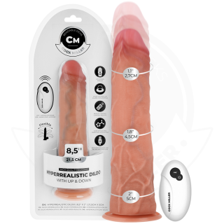 COCK MILLER - DILDO HIPER-REALISTA COM VENTOSA E IMPULSÃO COM CONTROLE REMOTO 21.5 CM