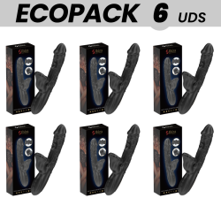 ECOPACKS 6 UNIDADES - VIBRADOR IBIZA E ESTIMULADOR DE CLITÓRIS COM EFEITO DE MORDIDA E ROTAÇÃO