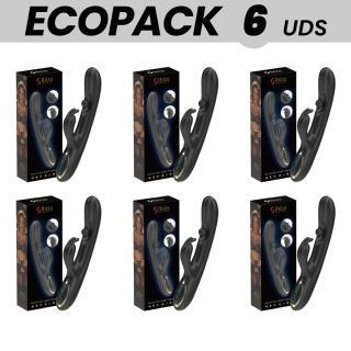 ECOPACKS 6 UNIDADES - IBIZA PODEROSO VIBRADOR RABBIT COM PÉROLA ROLANTE MASSAGEADORA