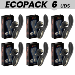 ECOPACKS 6 UNIDADES - VIBRADOR IBIZA TWISTER COM ESTIMULADOR DE CURVA E VIBRO-ROTAÇÃO