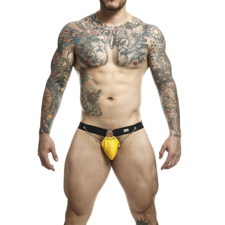 MOB - DNGEON AMARELO JOCKSTRAP COM CORRENTES TAMANHO ÚNICO