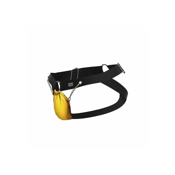 MOB - DNGEON AMARELO JOCKSTRAP COM CORRENTES TAMANHO ÚNICO