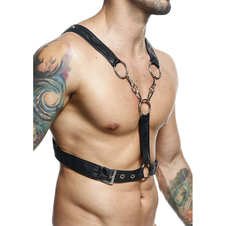 MOB - DNGEON CROSSED BLACK CHAIN HARNESS TAMANHO ÚNICO