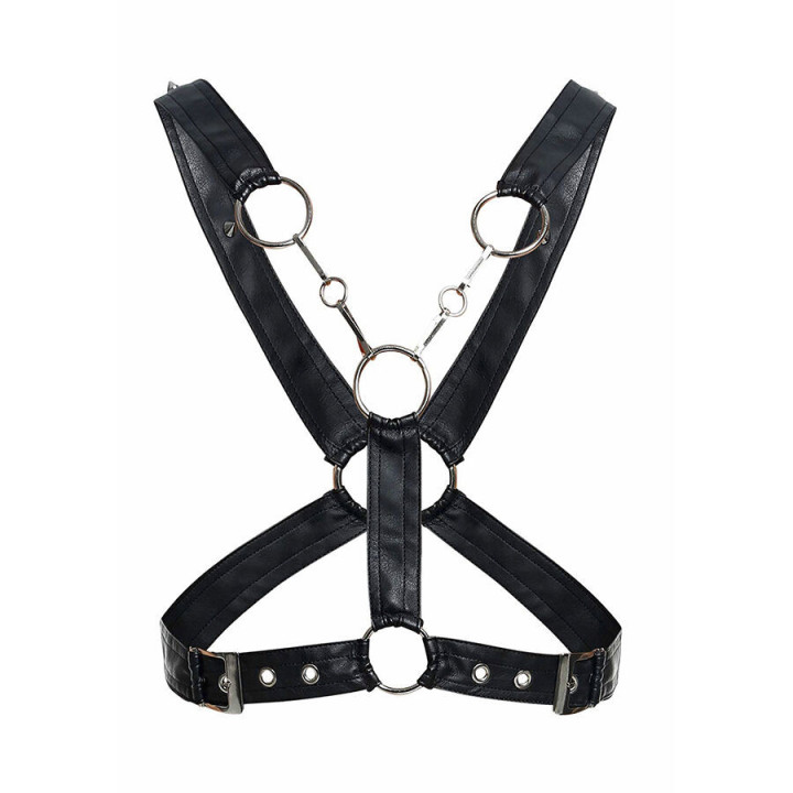 MOB - DNGEON CROSSED BLACK CHAIN HARNESS TAMANHO ÚNICO