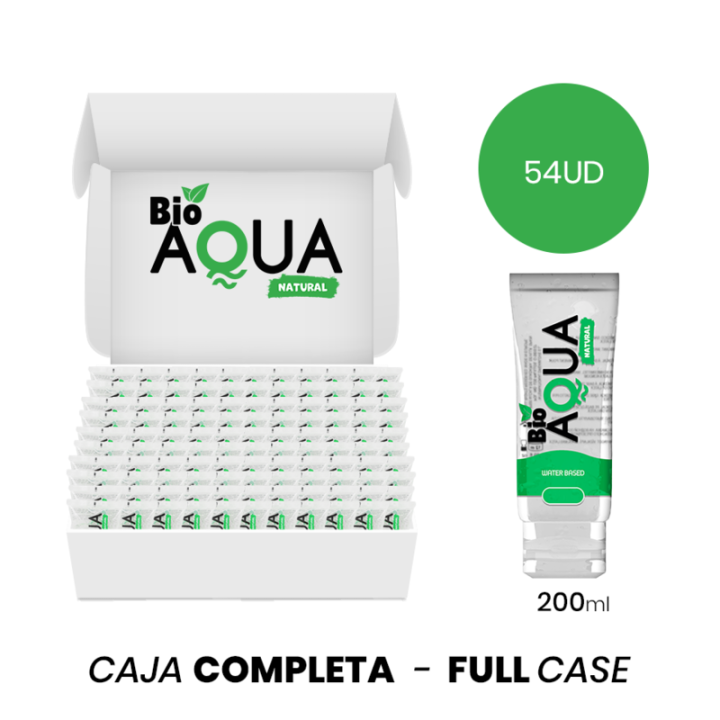 MOQ 54 - BIOAQUA LUBRIFICANTE À BASE DE ÁGUA INGREDIENTES NATURAIS 200 ML