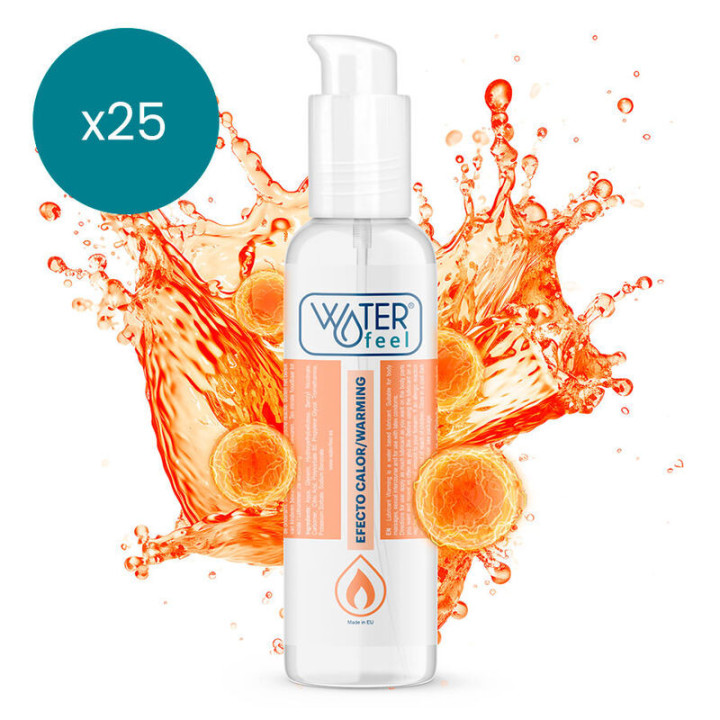 WATERFEEL - LUBRIFICANTE EFEITO DE CALOR 150 ML PACK 25 UNIDADES