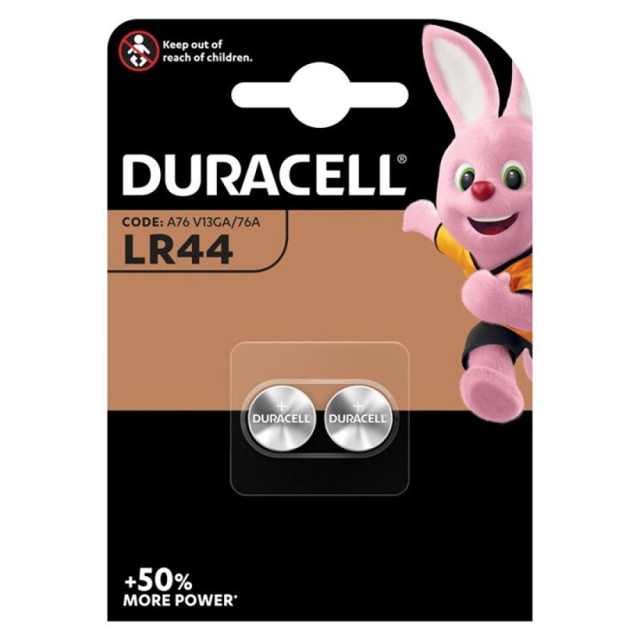 DURACELL - BATERIA LR44 1.5V 2 UNIDADES
