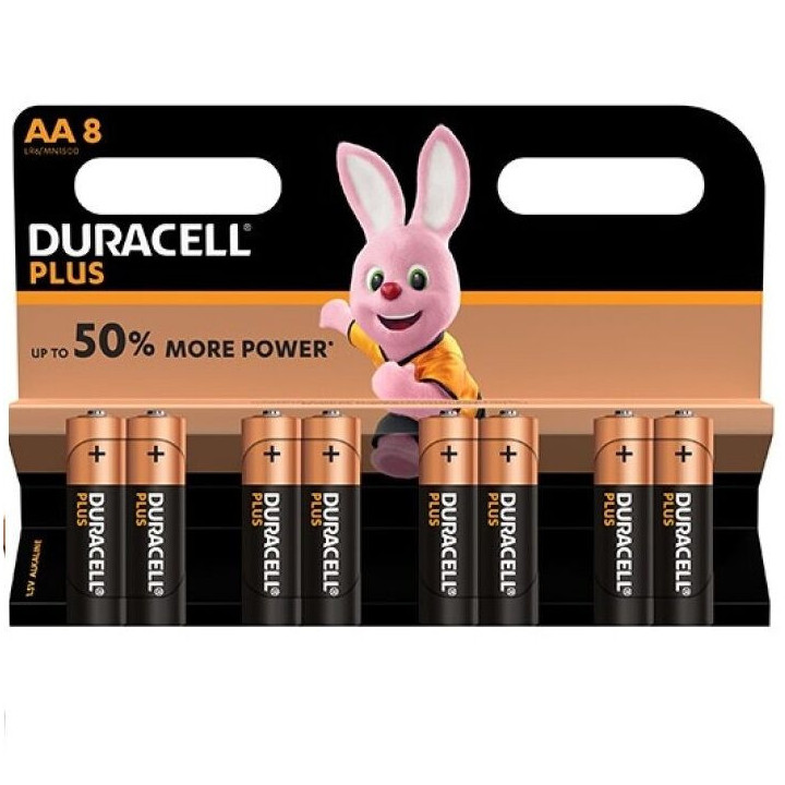 DURACELL - BATERIA PLUS POWER AA LR6 8UNIDADES