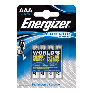ENERGIZER - ULTIMATE LÍTIO AAA L92 LR03 1.5V *4