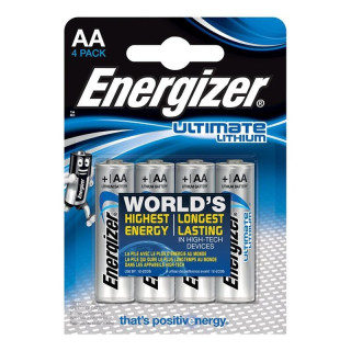 ENERGIZER - ULTIMATE LÍTIO AA L91 LR6 1.5V *4