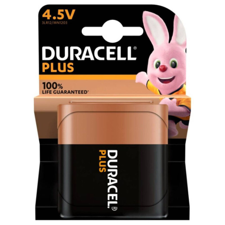 DURACELL - BATERIA ALCALINA PLUS POWER 100 4.5V 3LR12 BLISTER*1