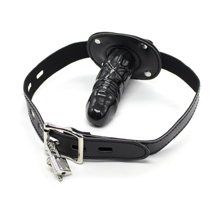 OHMAMA FETISH - TPE PÊNIS GAG COM CADEADO L