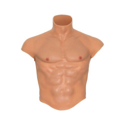 DESEJO OCULTO - CAMISETA DE TORSO MASCULINO DE SILICONE ALTER EGO COM DETALHES EM TOM DE CORPO