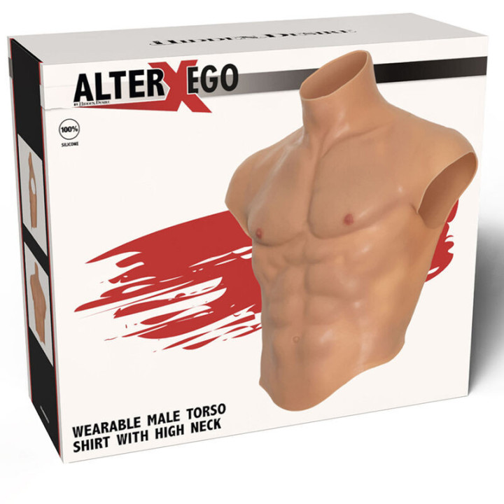 HIDDEN DESIRE - ALTER EGO SILICONE MASCULINO TRONCO CAMISA COM CARNE ABS